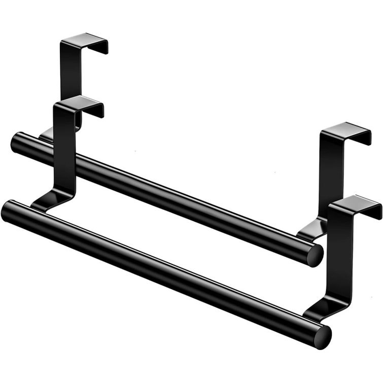 JASODI Stainless Steel Over Door Towel Rack Bar Holders for Universal